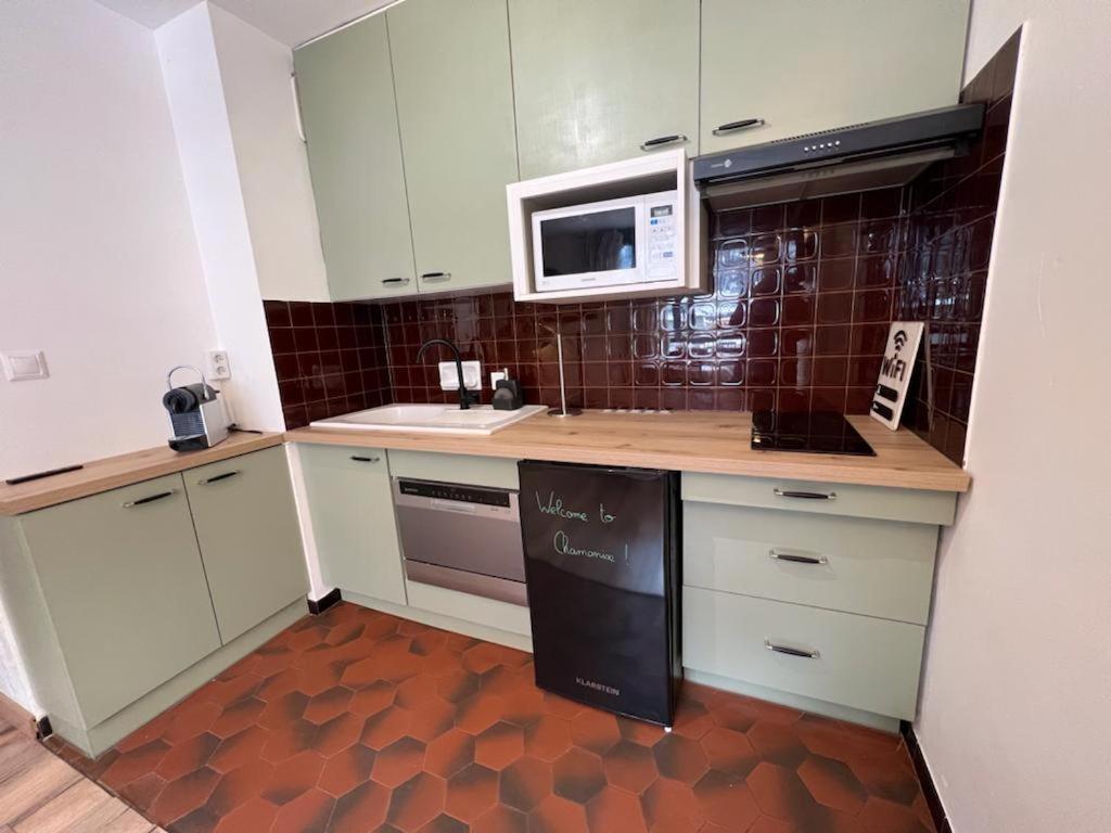 Studio Dent Du Caiman, Chamonix Hyper Centre, Parking, Vue Mont Blanc Εξωτερικό φωτογραφία